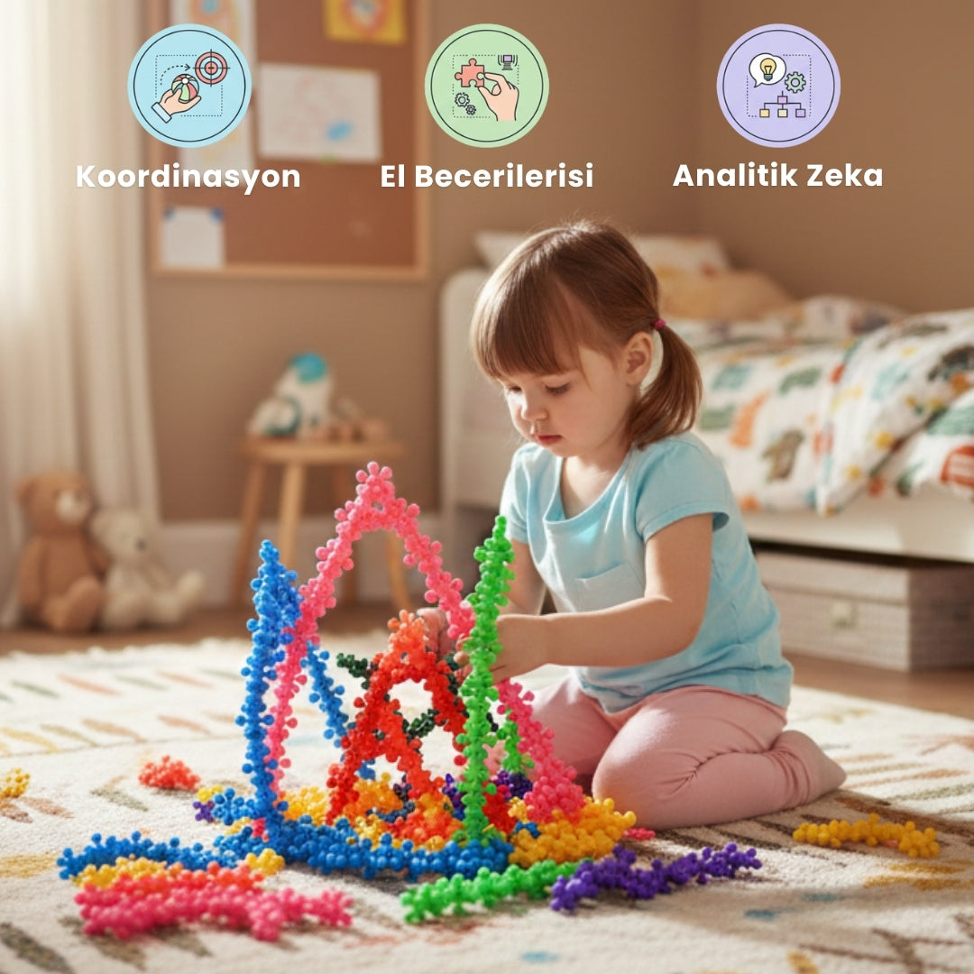 KidiToys™ Kar Tanesi Yapı Oyuncakları