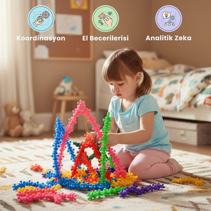 KidiToys™ Kar Tanesi Yapı Oyuncakları