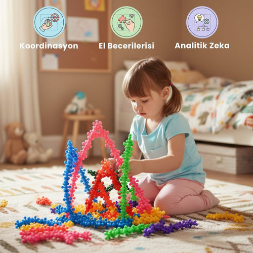 KidiToys™ Kar Tanesi Yapı Oyuncakları