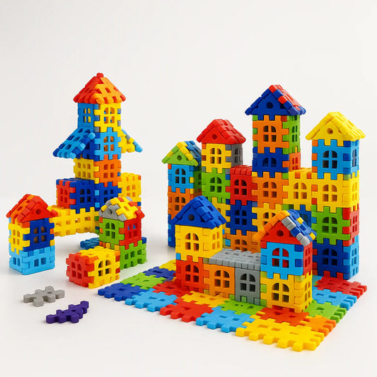 KidiToys™ Puzzle Şehri Yapı Oyuncakları